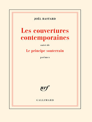 cover image of Les couvertures contemporaines / Le principe souterrain